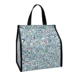 Diamond (NOT Real) Glitter Print Insulated Lunch Tote