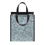 Diamond (NOT Real) Glitter Print Insulated Lunch Tote