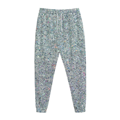 Diamond (NOT Real) Glitter Print Jogger Pants