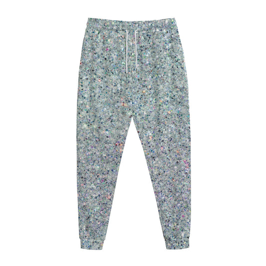 Diamond (NOT Real) Glitter Print Jogger Pants