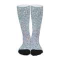 Diamond (NOT Real) Glitter Print Long Socks