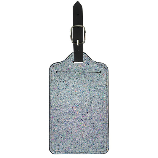 Diamond (NOT Real) Glitter Print Luggage Tag