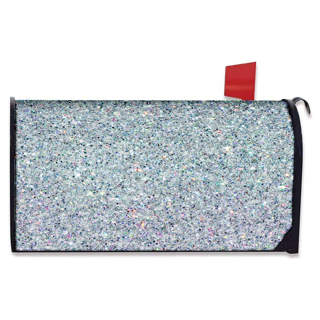 Diamond (NOT Real) Glitter Print Mailbox Cover