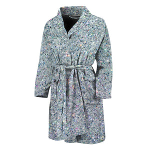 Diamond (NOT Real) Glitter Print Men's Bathrobe