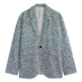 Diamond (NOT Real) Glitter Print Men's Blazer