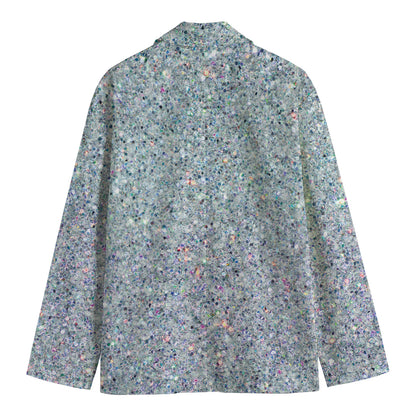 Diamond (NOT Real) Glitter Print Men's Blazer