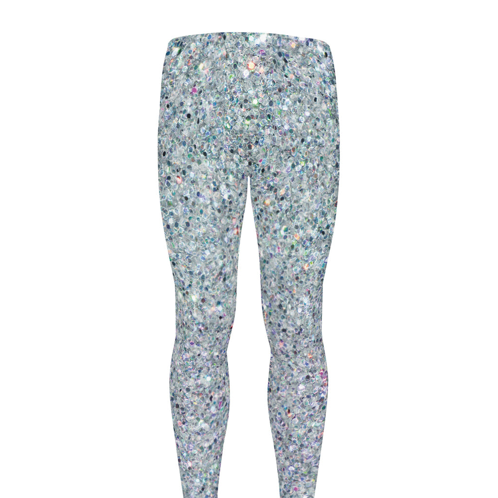 Diamond (NOT Real) Glitter Print Men's leggings