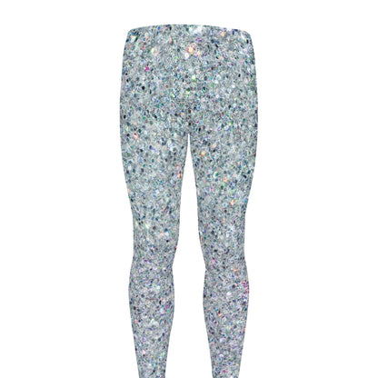 Diamond (NOT Real) Glitter Print Men's leggings