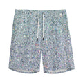 Diamond (NOT Real) Glitter Print Men's Athletic Shorts