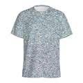 Diamond (NOT Real) Glitter Print Men's Athletic T-Shirt
