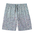 Diamond (NOT Real) Glitter Print Men's Swim Trunks
