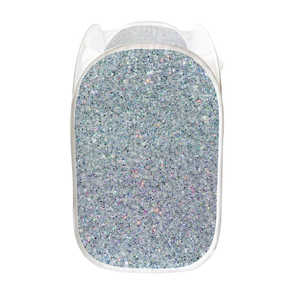 Diamond (NOT Real) Glitter Print Mesh Laundry Hamper
