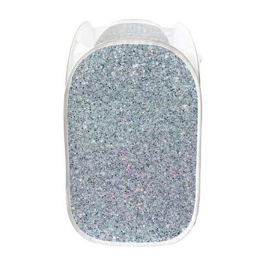 Diamond (NOT Real) Glitter Print Mesh Laundry Hamper