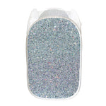 Diamond (NOT Real) Glitter Print Mesh Laundry Hamper