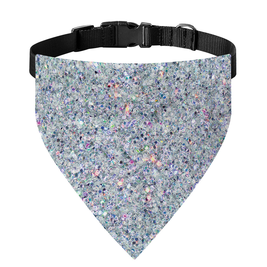 Diamond (NOT Real) Glitter Print Over The Collar Dog Bandana