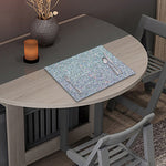 Diamond (NOT Real) Glitter Print Placemat