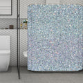 Diamond (NOT Real) Glitter Print Polyester Shower Curtain