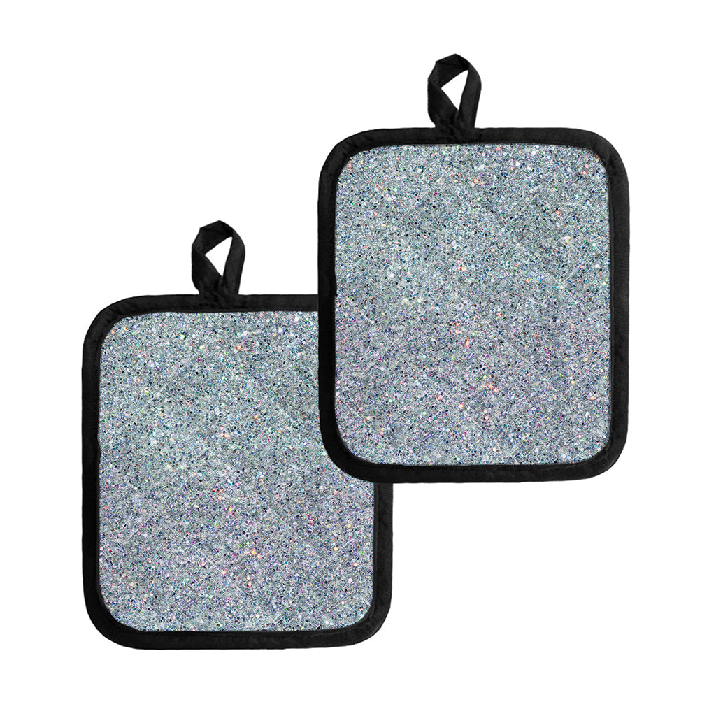 Diamond (NOT Real) Glitter Print Pot Holders
