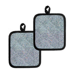 Diamond (NOT Real) Glitter Print Pot Holders