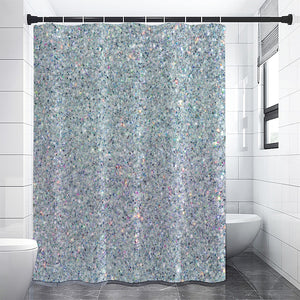 Diamond (NOT Real) Glitter Print Premium Shower Curtain