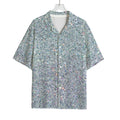 Diamond (NOT Real) Glitter Print Rayon Hawaiian Shirt