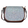Diamond (NOT Real) Glitter Print Saddle Bag