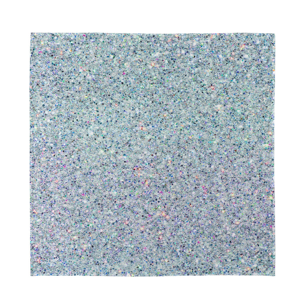 Diamond (NOT Real) Glitter Print Silk Bandana