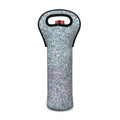 Diamond (NOT Real) Glitter Print Single Neoprene Wine Tote