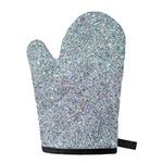Diamond (NOT Real) Glitter Print Single Oven Mitt
