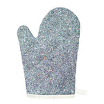 Diamond (NOT Real) Glitter Print Single Oven Mitt