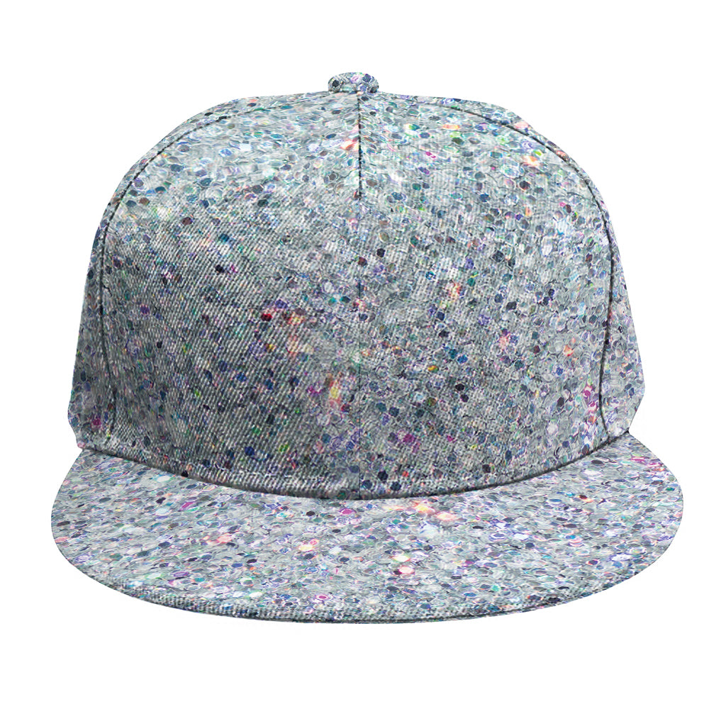 Diamond (NOT Real) Glitter Print Snapback Cap