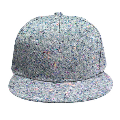 Diamond (NOT Real) Glitter Print Snapback Cap