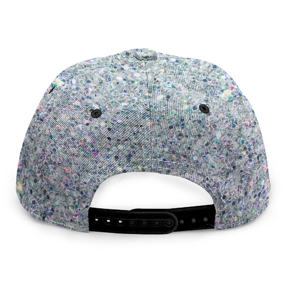 Diamond (NOT Real) Glitter Print Snapback Cap