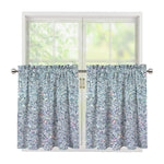 Diamond (NOT Real) Glitter Print Tier Curtains