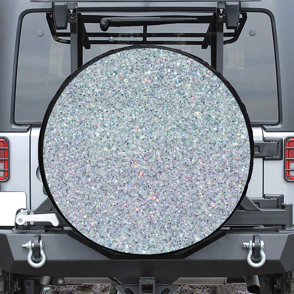 Diamond (NOT Real) Glitter Print Tire Cover