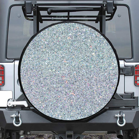 Diamond (NOT Real) Glitter Print Tire Cover