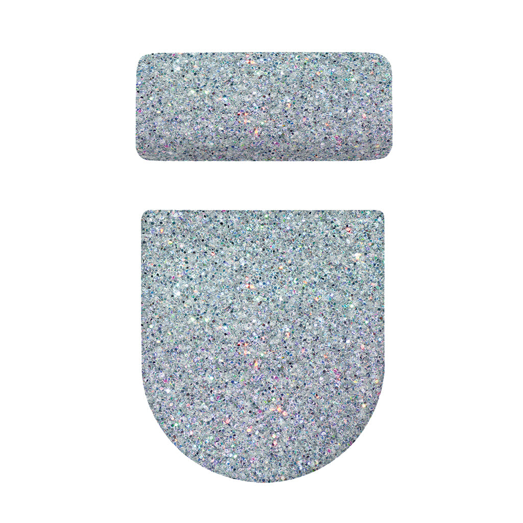 Diamond (NOT Real) Glitter Print Toilet Lid And Tank Cover Set