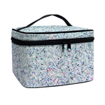 Diamond (NOT Real) Glitter Print Travel Makeup Bag