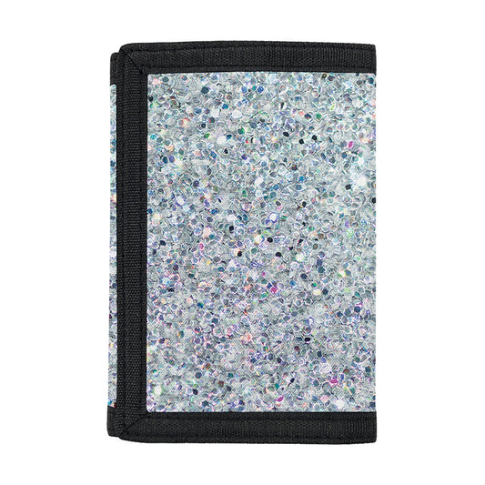 Diamond (NOT Real) Glitter Print Trifold Wallet