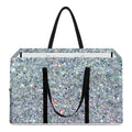 Diamond (NOT Real) Glitter Print Utility Tote Bag