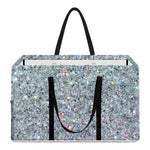 Diamond (NOT Real) Glitter Print Utility Tote Bag