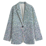 Diamond (NOT Real) Glitter Print Women's Blazer