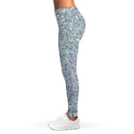 Diamond (NOT Real) Glitter Print Women's Leggings