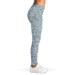 Diamond (NOT Real) Glitter Print Women's Leggings