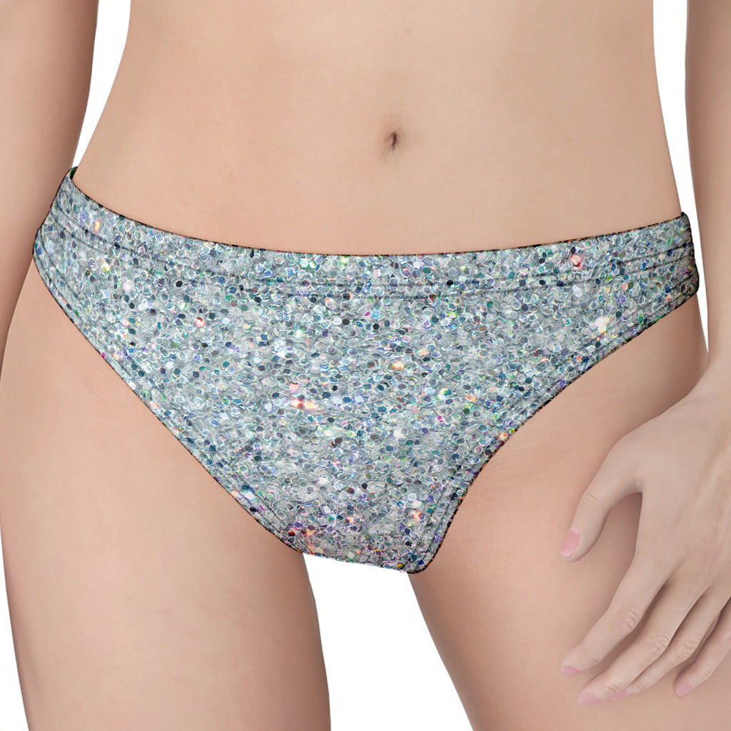 Diamond (NOT Real) Glitter Print Women's Thong