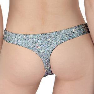 Diamond (NOT Real) Glitter Print Women's Thong