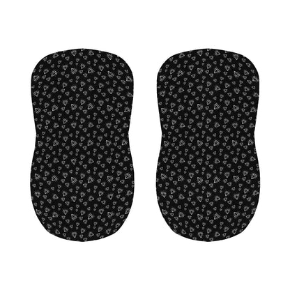 Diamond Pattern Print Bar Stool Covers