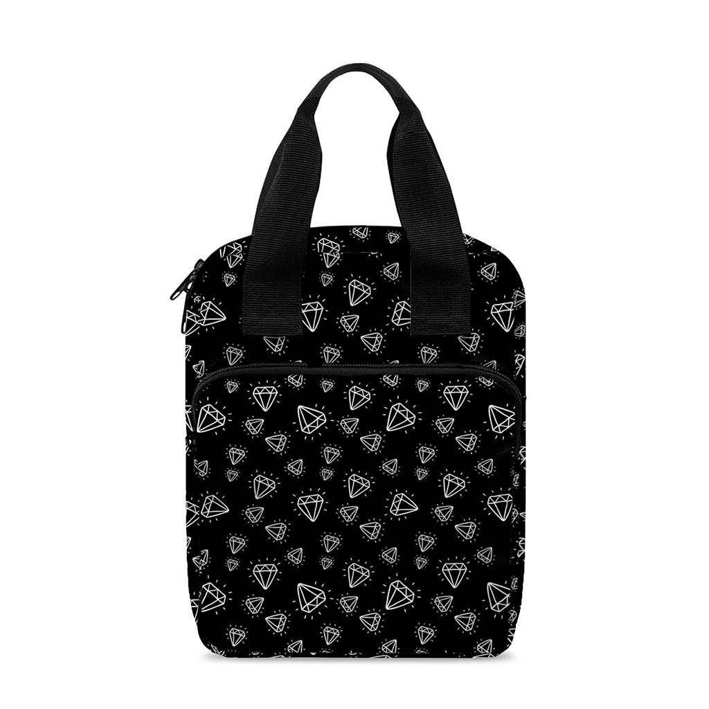 Diamond Pattern Print Bible Tote Bag