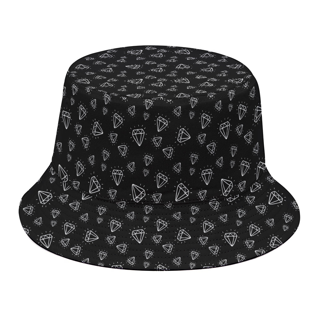 Diamond Pattern Print Bucket Hat
