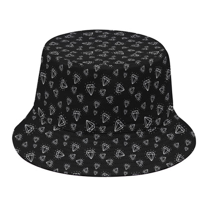 Diamond Pattern Print Bucket Hat